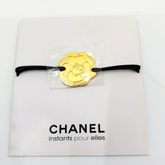 NWOT Chanel Gold plated Camelia Bracelet